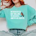 American Robin Bird Watching Lover Introvert Quote Comfort Colors Sweatshirt Chalky Mint American Robin Bird Watching Lover Introvert Quote Comfort Colors Sweatshirt Chalky Mint