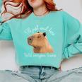 Antisocial Introvert Capybara Sarcastic Humor Comfort Colors Sweatshirt Chalky Mint Antisocial Introvert Capybara Sarcastic Humor Comfort Colors Sweatshirt Chalky Mint