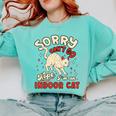 Cat Lover Sorry Cant Go Im An Indoor Introvert Cat Mom Comfort Colors Sweatshirt Chalky Mint Cat Lover Sorry Cant Go Im An Indoor Introvert Cat Mom Comfort Colors Sweatshirt Chalky Mint