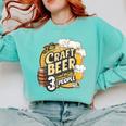 Craft Beer Lover Introverted & Hoppy Comfort Colors Sweatshirt Chalky Mint