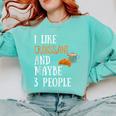I Like Croissant And Maybe 3 People Baking Introvert Foodie Comfort Colors Sweatshirt Chalky Mint