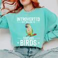 Green Cheek Conure Introvert Parrot Bird Conure Comfort Colors Sweatshirt Chalky Mint Green Cheek Conure Introvert Parrot Bird Conure Comfort Colors Sweatshirt Chalky Mint