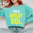 I'm A Great SQL Introvert Saying Inbound Marketing Premium Tri-Blend Comfort Colors Sweatshirt Chalky Mint