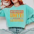 Introvert Antisocial Sarcasm Introverts Unite Anti Social Comfort Colors Sweatshirt Chalky Mint Introvert Antisocial Sarcasm Introverts Unite Anti Social Comfort Colors Sweatshirt Chalky Mint
