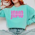 JOMO Joy Of Missing Out For The Introvert Comfort Colors Sweatshirt Chalky Mint JOMO Joy Of Missing Out For The Introvert Comfort Colors Sweatshirt Chalky Mint