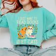 I Just Want To Read Books And Pet Cats Introvert Comfort Colors Sweatshirt Chalky Mint I Just Want To Read Books And Pet Cats Introvert Comfort Colors Sweatshirt Chalky Mint
