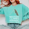 Outdoor Introvert Vibes Weekend Climber Comfort Colors Sweatshirt Chalky Mint Outdoor Introvert Vibes Weekend Climber Comfort Colors Sweatshirt Chalky Mint