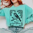 Please Chew Quieter Introvert Nature Bird Lover Comfort Colors Sweatshirt Chalky Mint