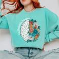 Probably Anxious Mental Health Quote Introverts People Comfort Colors Sweatshirt Chalky Mint Probably Anxious Mental Health Quote Introverts People Comfort Colors Sweatshirt Chalky Mint