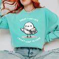 Sorry I Was Late I Didn't Want To Come Introvert Comfort Colors Sweatshirt Chalky Mint