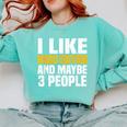 Video Editor Introvert Editing Production Filmmaking Job Comfort Colors Sweatshirt Chalky Mint