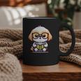 Adorable Book Lover Shih Tzu With Reading Glasses Cute Graphic Print Coffee Mug