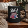 Axolotl Books Readsalotl Reading Bookworm Boys Girls Graphic Print Coffee Mug Axolotl Books Readsalotl Reading Bookworm Boys Girls Graphic Print Coffee Mug