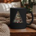 Book Christmas Tree Books Lovers Xmas Teacher Men Women Kids Graphic Print Coffee Mug