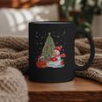 Book Christmas Tree Bookworm Gingerbread Man Snowman Reading Graphic Print Coffee Mug