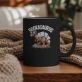 Book Dinosaur T-Rex Bookworm Dino Book Reading Graphic Print Coffee Mug