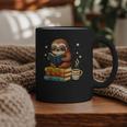 Book Lover Sloth Reading Bookish Library Read Books Be Kind Graphic Print Coffee Mug