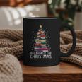 All Booked For Christmas Book Christmas Tree Lights Graphic Print Coffee Mug