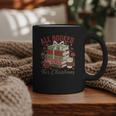 All Booked For Christmas Coquette Xmas Book Club Book Lovers Graphic Print Coffee Mug