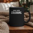 Books Coffee Coloring Graphic Print Coffee Mug