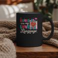 Books Are My Love Language Graphic Print Coffee Mug Books Are My Love Language Graphic Print Coffee Mug