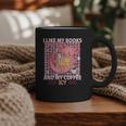 I Like My Books Spicy And My Coffee Icy Librarian Graphic Print Coffee Mug