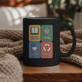 Books Yarn Coffee Repeat Crocheting Graphic Print Coffee Mug Books Yarn Coffee Repeat Crocheting Graphic Print Coffee Mug