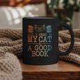 Cat & Book Art For Men Women Cat Librarian Novel Book Lover Graphic Print Coffee Mug Cat & Book Art For Men Women Cat Librarian Novel Book Lover Graphic Print Coffee Mug