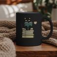 Cat Reading Book Graphic Print Coffee Mug