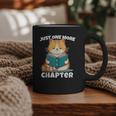 Cat Reading Books Bookworm Read One More Chapter Graphic Print Coffee Mug Cat Reading Books Bookworm Read One More Chapter Graphic Print Coffee Mug