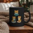 Cats Reading Book Lover Reading Bookworm Reader Graphic Print Coffee Mug