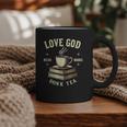 Christian Bookworm Love God Read Books Drink Tea Graphic Print Coffee Mug