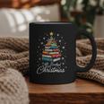 Christmas Book Tree Shirt Book Lover Librarian All Booked For Christmas Women's Christmas Book Lover Librarian Graphic Print Coffee Mug