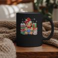 Christmas Gingerbread Man Reading Book Snowflake Teacher Graphic Print Coffee Mug Christmas Gingerbread Man Reading Book Snowflake Teacher Graphic Print Coffee Mug