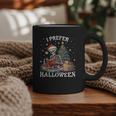 Christmas Outfit I Prefer Halloween Book Reading Skeleton Graphic Print Coffee Mug Christmas Outfit I Prefer Halloween Book Reading Skeleton Graphic Print Coffee Mug