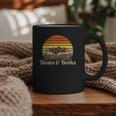 Coffee Beans & Books Retro Bookworm Librarian Graphic Print Coffee Mug