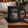 Coffee Cats And Books Cozy Calico Reader Love Cute Cat Graphic Print Coffee Mug Coffee Cats And Books Cozy Calico Reader Love Cute Cat Graphic Print Coffee Mug