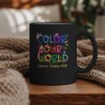 Color Our World Summer Reading 2025 Boho Wildflower Book Graphic Print Coffee Mug
