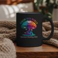 Color Our World Summer Reading 2025 Tree Book Lover Camping Graphic Print Coffee Mug Color Our World Summer Reading 2025 Tree Book Lover Camping Graphic Print Coffee Mug