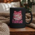 Coquette Bow All Booked For Valentines Teacher Book Graphic Print Coffee Mug