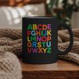 Cute ABCs Shirt Alphabet Colorful Letters Reading Books Kids Graphic Print Coffee Mug