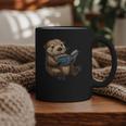 Cute Book Sea Otter Graphic Print Coffee Mug