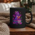 Cute Dragon Reading Books Bookworm Graphic Print Coffee Mug