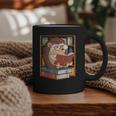 Cute Hedgehog Book Nerd Graphic Print Coffee Mug