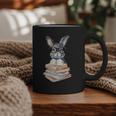 Cute Reading Bunny With Glasses Books Reader Book Bookworm Graphic Print Coffee Mug