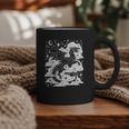 Dark Academia Fantasy Dragon Book Lover Bookish Goblincore Graphic Print Coffee Mug