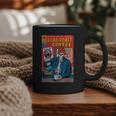 Dead Roast Coffee Comic Book Cover Style Skeleton Barista Graphic Print Coffee Mug