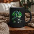 Dragon Reading Books Bookworm Graphic Print Coffee Mug