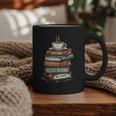 Drink Coffee Read Books Be Happy Caffeine Espresso Graphic Print Coffee Mug