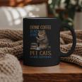 Drink Coffee Read Books Pet Cats Be Happy Bookworm Graphic Print Coffee Mug Drink Coffee Read Books Pet Cats Be Happy Bookworm Graphic Print Coffee Mug